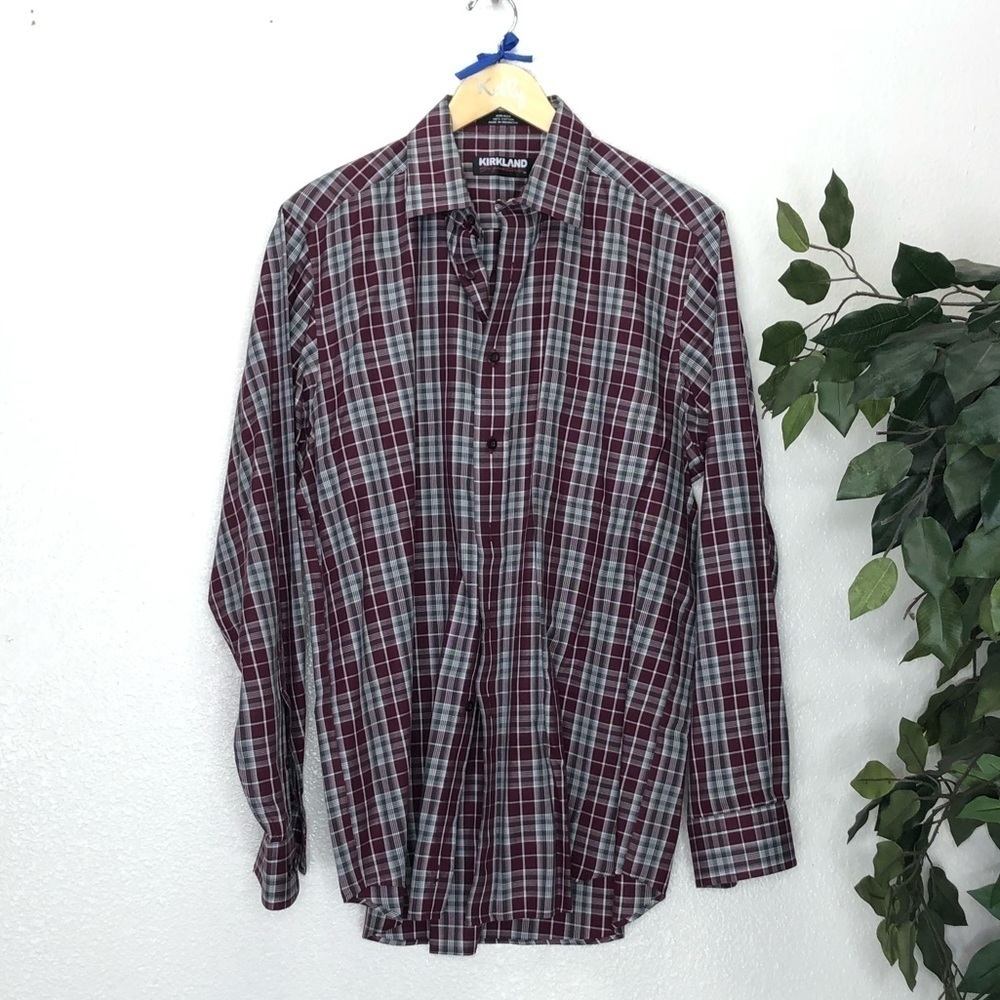 Kirkland Plaid Button Down NWOT